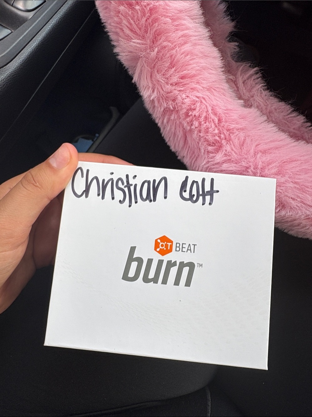 Orangetheory Burn Beat Fitness Tracker Accessory (White, Orange)
